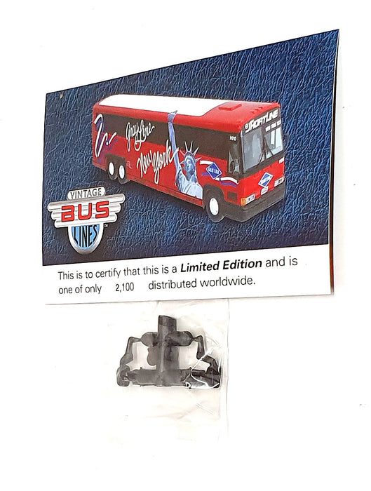 Corgi 1/50 Scale US53409 - MCI 102 DLS Gray Coach Lines New York - Red/White