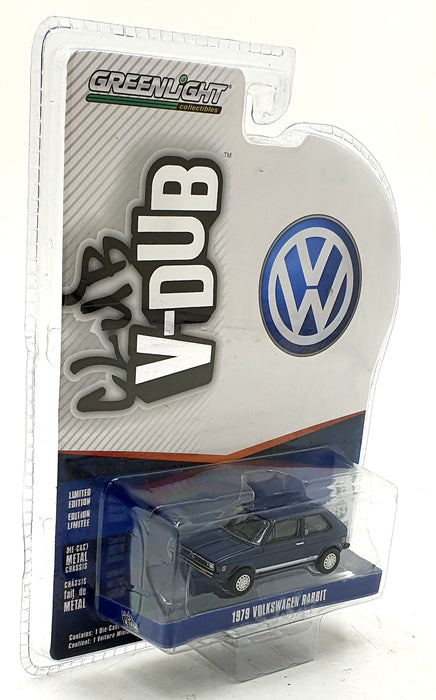 Greenlight 1/64 Scale 36030-C - 1979 Volkswagen Rabbit - Blue