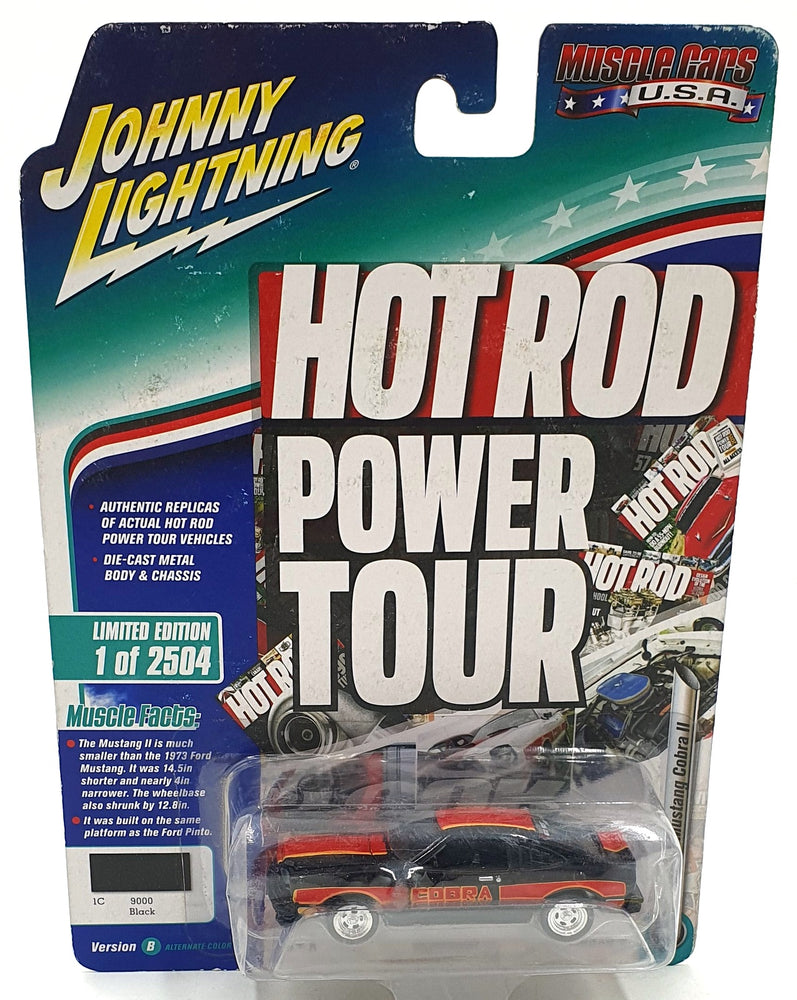 Johnny Lighting 1/64 Scale JLMC017 - 1978 Ford Mustang Cobra II - Black