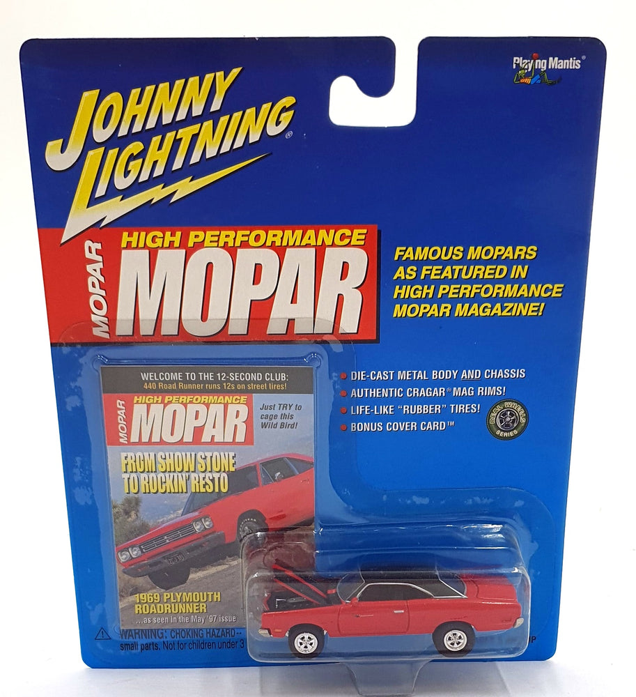 Johnny Lightning 1/64 Scale 291-07 HP MOPAR - 1969 Plymouth Roadrunner - Red