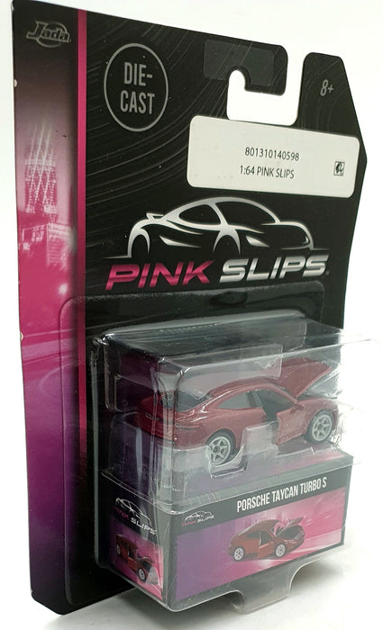 Jada1/64 Scale 14059F - Porsche Taycan Turbo S Pink Slips - Met. Red