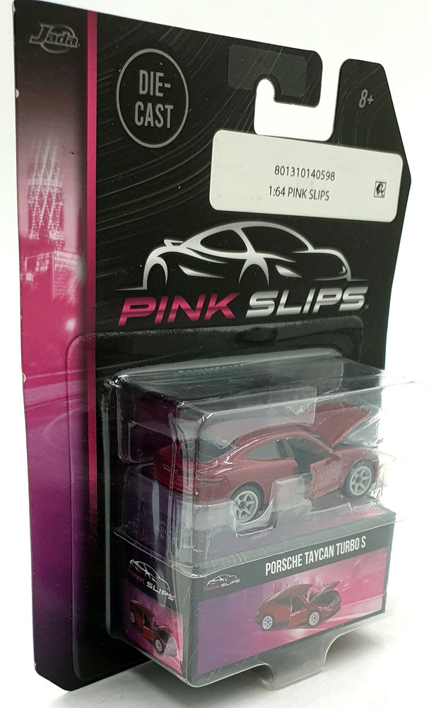 Jada1/64 Scale 14059F - Porsche Taycan Turbo S Pink Slips - Met. Red