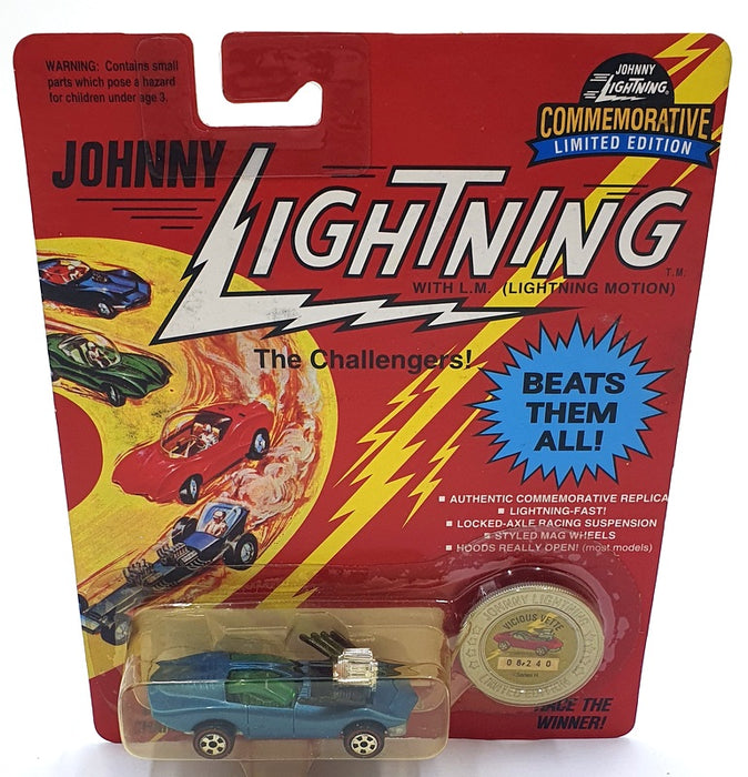 Johnny Lightning 1/64 Scale 100-180 - The Challengers Vicious Vette - Blue