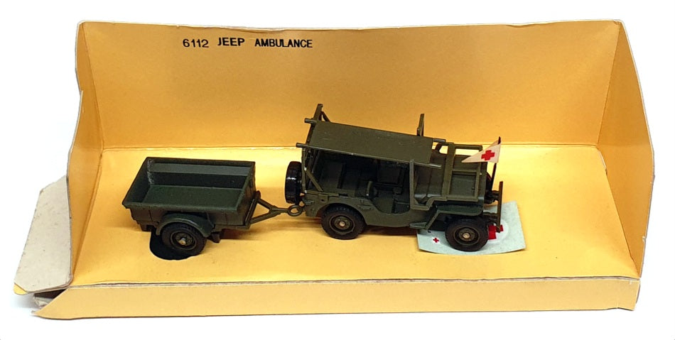 Solido 1/43 Scale Diecast 6112 - Jeep Military Ambulance - Green