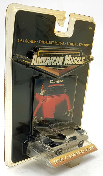 Ertl 1/64 Scale 32361 - American Muscle 1970 Chevrolet Camaro Z-28 - Silver 