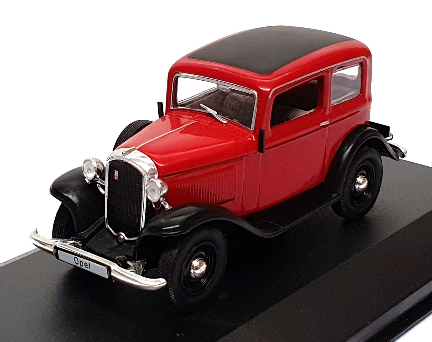 Whitebox 1/43 Scale Diecast WB151 - 1935 Opel P4 - Dk. Red/Black