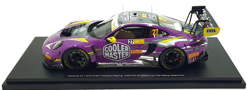 Top Speed 1/18 Scale TS0551 - Porsche 911 GT3 R #27 2023 FIA GT 70th Macau GP