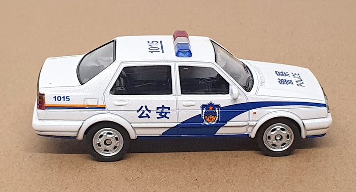 Xcartoys 1/59 Scale No. 01 - VW Volkswagen Jetta Police Car - White/Blue