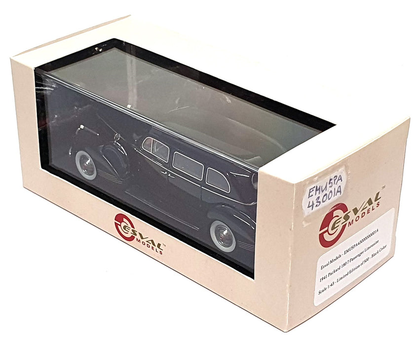 Esval Models 1/43 Scale EMUSPA43001A - 1941 Packard 180 7 Passenger Limo - Black