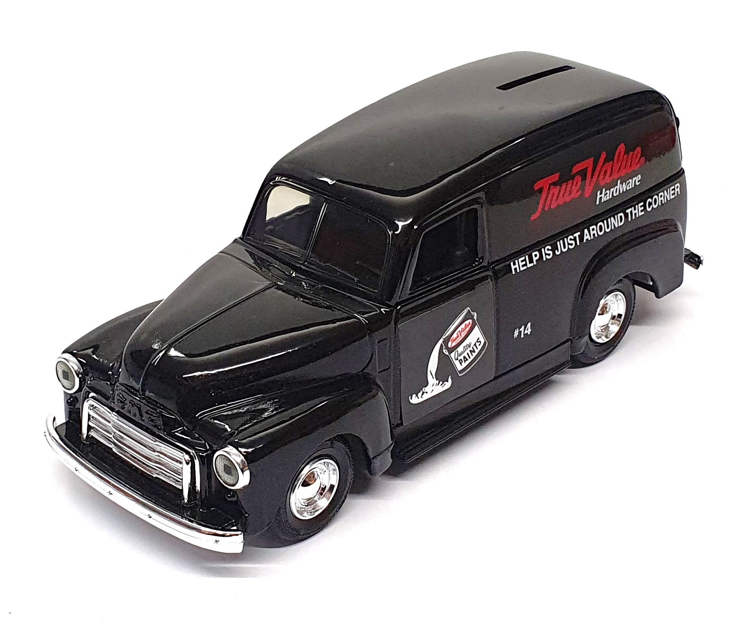 ERTL 1/25 Scale F266 - GMC Panel Van Coin Bank True Value Hardware - Black