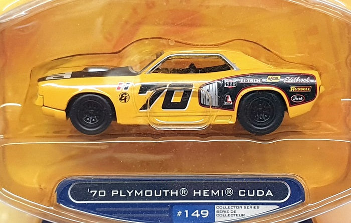 Jada Toys 1/64 Scale 12006 - 1970 Plymouth Hemi Cuda #70  - Yellow/Black