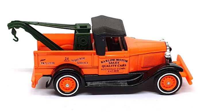 Matchbox Models Of Yesteryear Y7 - 1930 Model A Ford Wreck Truck - Orange