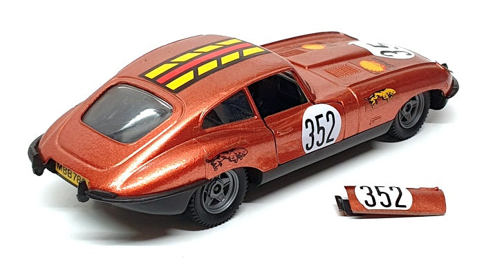 Polistil 1/25 Scale SN02 - Jaguar XK-E 4.2 Litre #352 Race Car - Copper