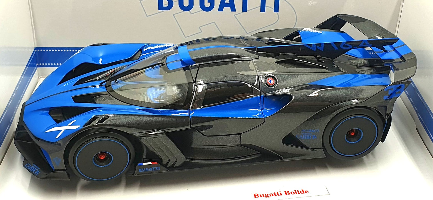 Burago 1/18 Scale Diecast 18-11047 - Bugatti Bolide - Blue/Black