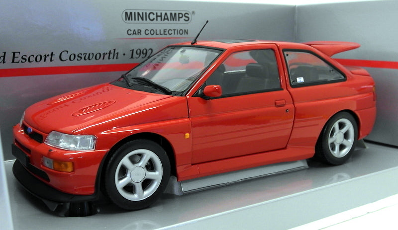 Minichamps 1/18 Scale Diecast 150 089021 Ford Escort Cosworth 1992 Red