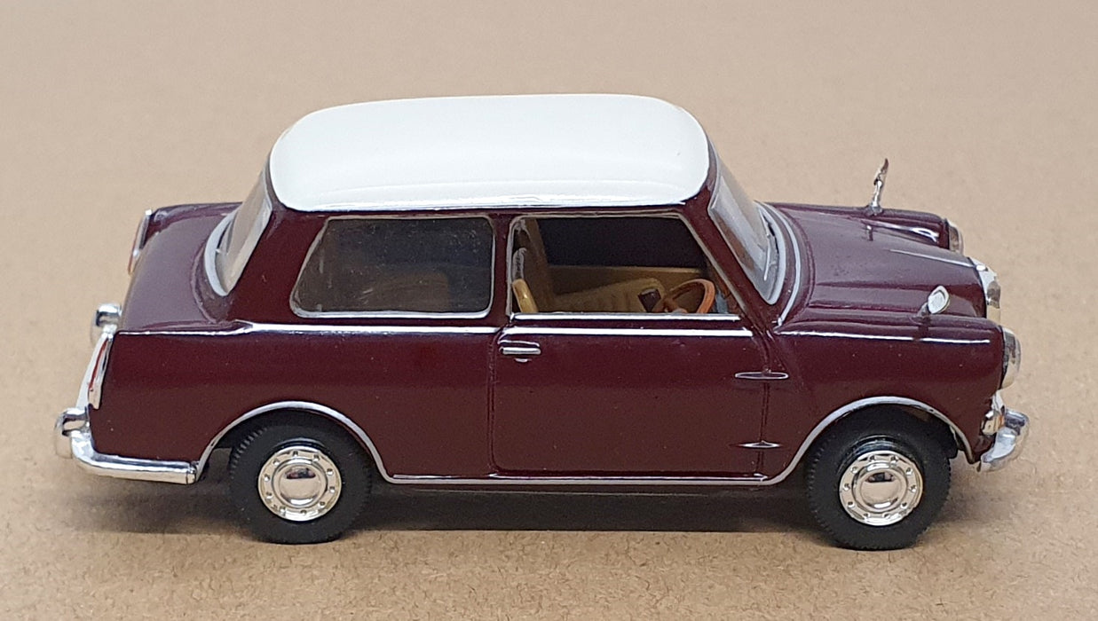 Matchbox 1/43 Scale VEM05-M - 1962 Wolseley Hornet - Maroon/Ivory