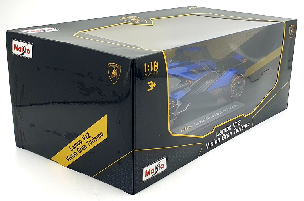 Maisto 1/18 Scale Diecast 36454 - Lamborghini V12 Vision Gran Turismo - Blue