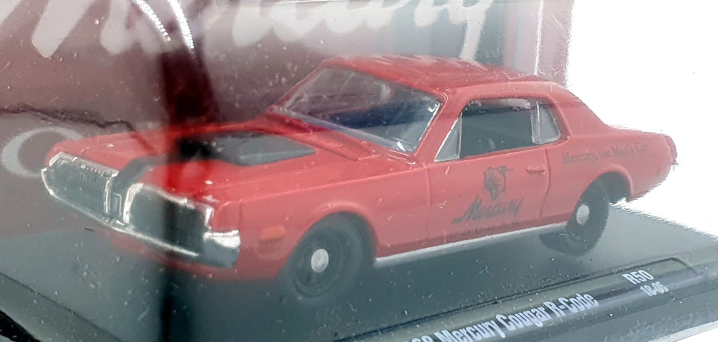 Castline M2 Machines 1/64 Scale R50 - 1968 Mercury Cougar R-Code - Red/Black