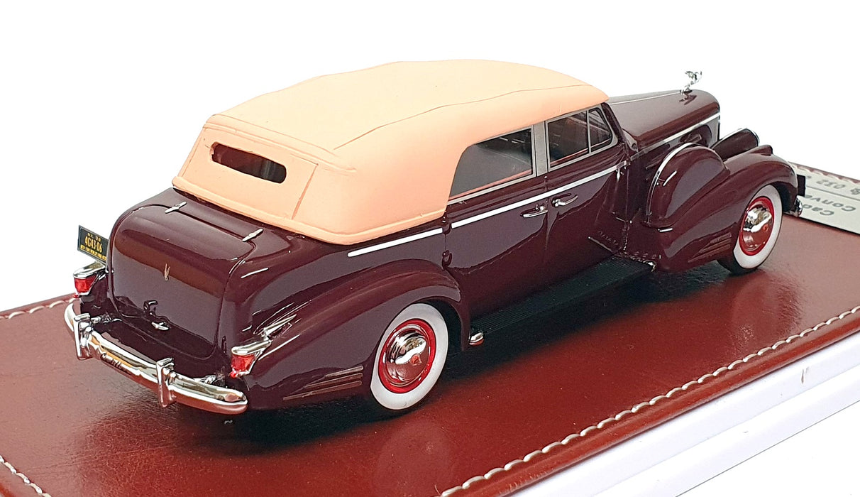 GIM 1/43 Scale GIM 006a 1938 Cadillac V16 S90 Convertible Sedan Closed - Maroon