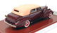 GIM 1/43 Scale GIM 006a 1938 Cadillac V16 S90 Convertible Sedan Closed - Maroon