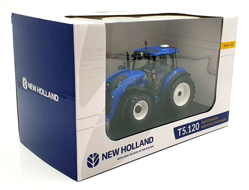 Universal Hobbies 1/32 Scale UH6682 New Holland T5.120 DC w 655LU Front Loader