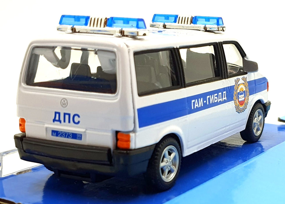 Cararama 1/43 Scale 210226N - Volkswagen 02 Police Van - White
