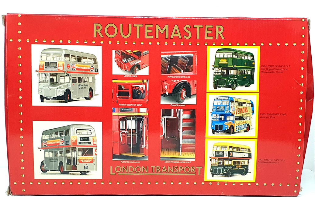 Sun Star 1/24 Scale 2906 SRM 25-850 DYE Queen's Silver Jubilee-Woolworth RM Bus
