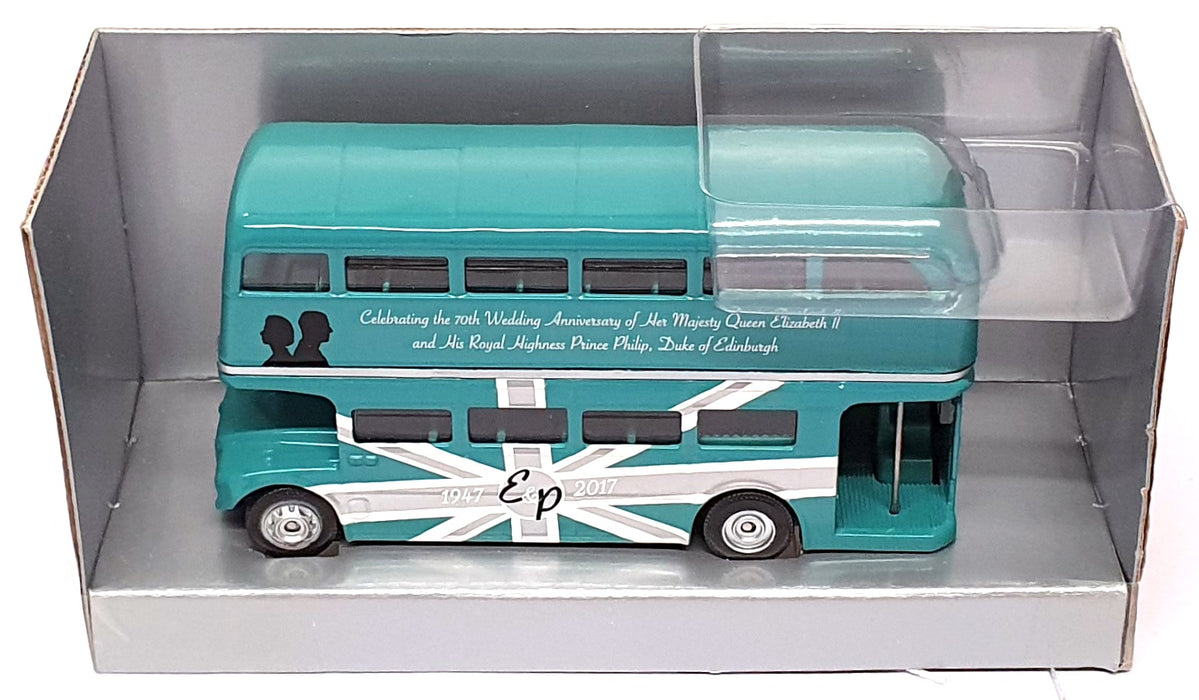 Corgi 12cm Long Diecast CC82327 Classic Routemaster Bus Royal 70th Wedding Ann.