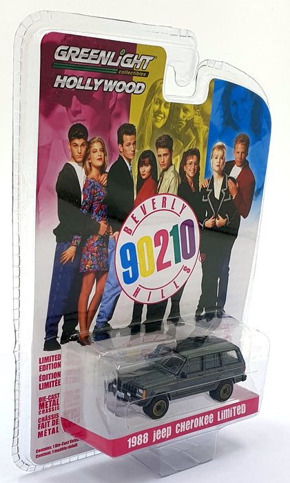 Greenlight 1/64 Scale 44930-A - 1988 Jeep Cherokee Limited 90210 BH - Grey