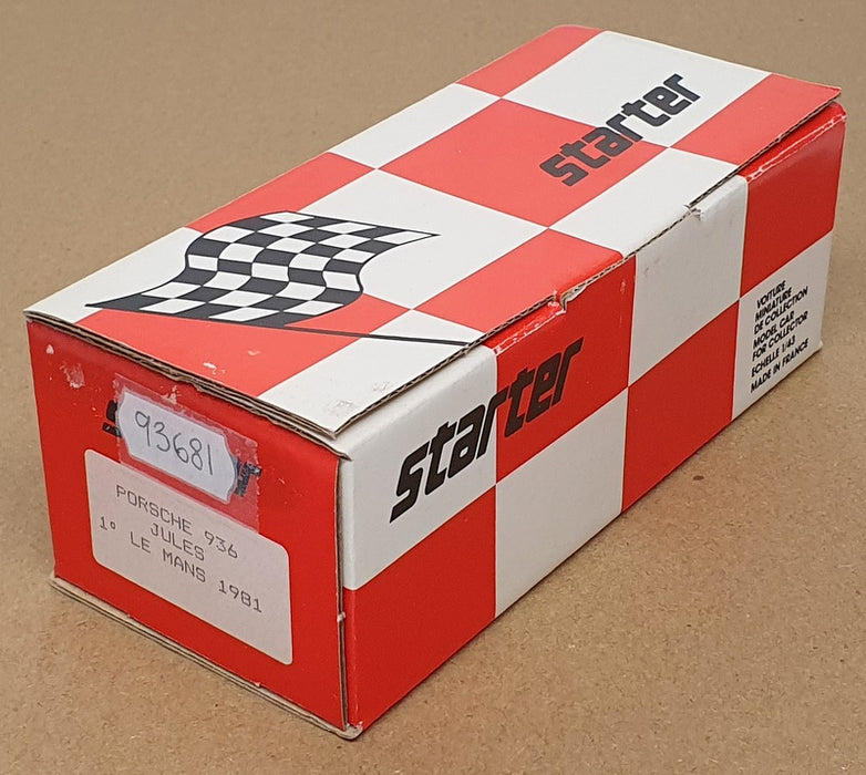 Starter 1/43 Scale Unbuilt Kit 93681 - Porsche 936 Jules 1st Le Mans 1981