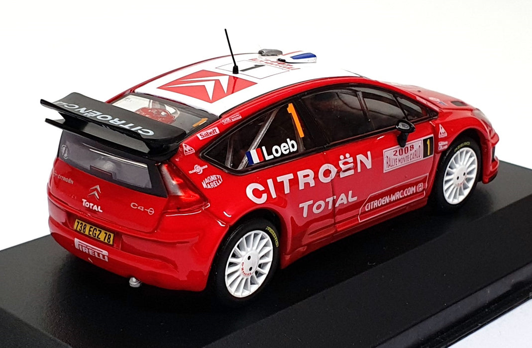Altaya 1/43 Scale CC408 - Citroen C4 WRC #1 Monte Carlo Rally 2008 Loeb