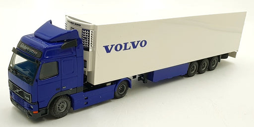 Tekno 1/50 Scale 231123A - Volvo FH12 420 Truck & Trailer - Blue/White
