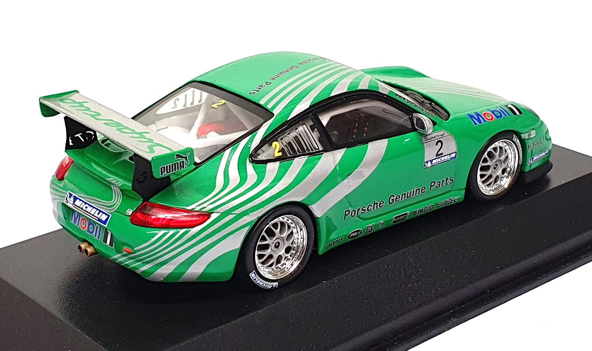 Minichamps 1/43 Scale WAP 020 126 16 - Porsche 911 GT3 Cup #2 Green/Silver