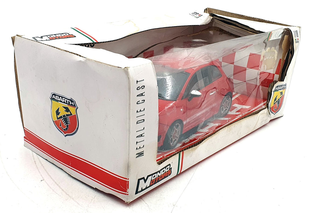 Mondo Motors 1/18 Scale Diecast 500871 - Fiat 500 Abarth - Red