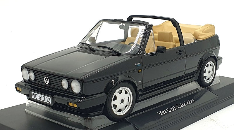 Norev 1/18 Scale Diecast 188568 - 1992 Volkswagen Golf Cabriolet - Black