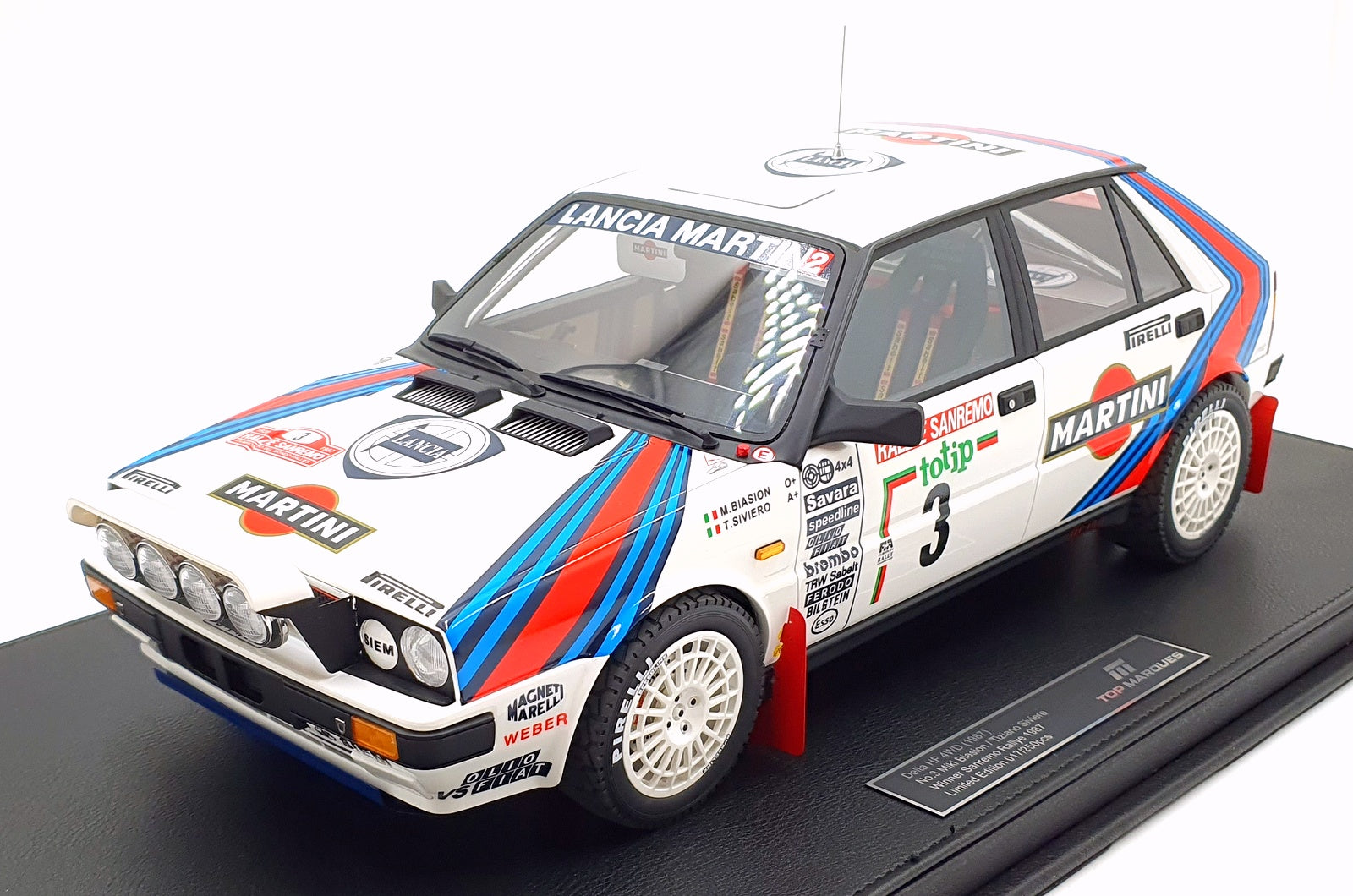 Top Marques 1/12 Scale TMR1263B Lancia Delta HF 4WD Sanremo 1987 #3