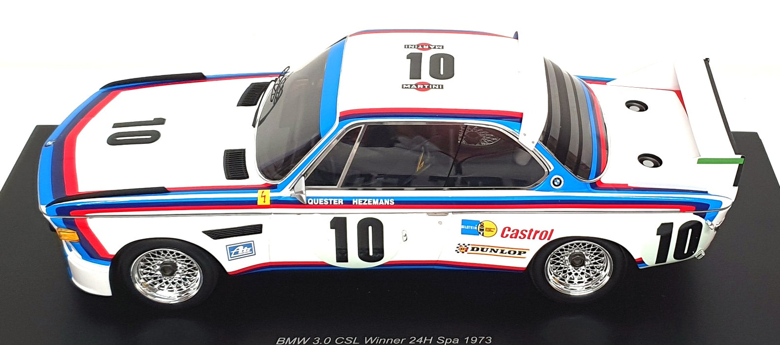 Spark 1/18 Scale 18SPA1973 - BMW 3.0 CSL #10 1st 24Hr Spa 1973
