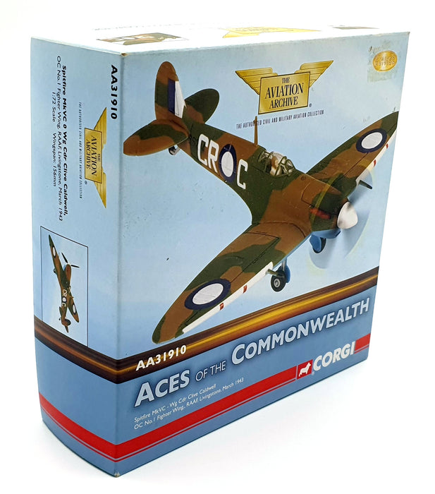 Corgi 1/72 Scale Diecast AA31910 Spitfire MkVC O Wg Cdr Clive Caldwell 1943