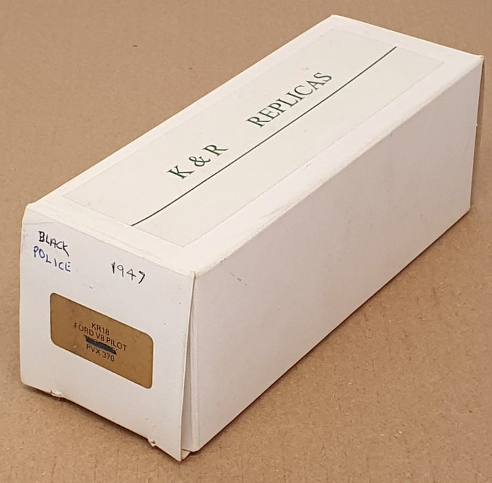 K&R Replicas 1/43 Scale KR18 - 1947 Ford V8 Pilot Police Car - Black