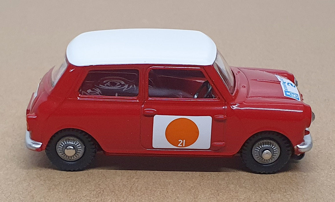 Corgi Toys 225 Reissue CD54321047-333 - BMC Mini #21 RAC Int. Rally - Red/White