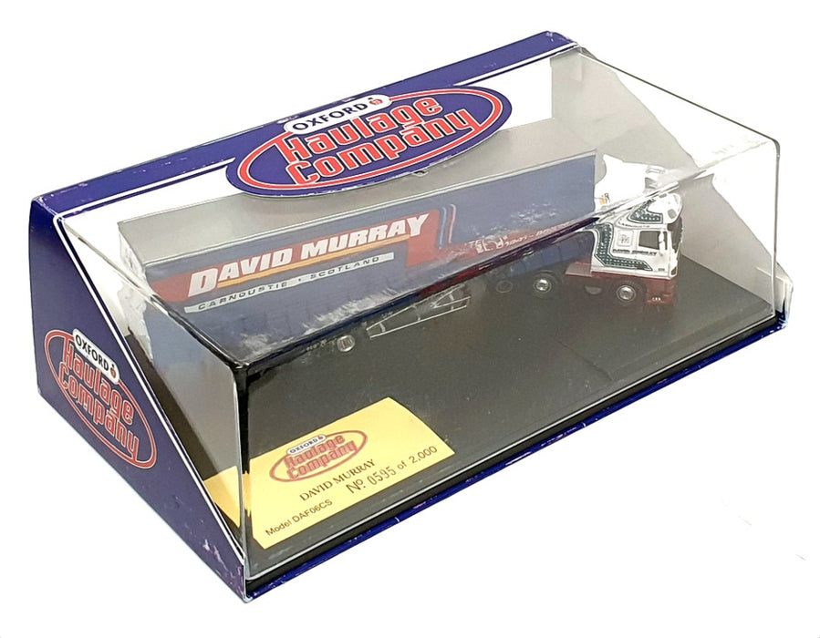 Oxford Diecast 1/76 Scale DAF06CS - DAF Truck & Trailer (David Murray)