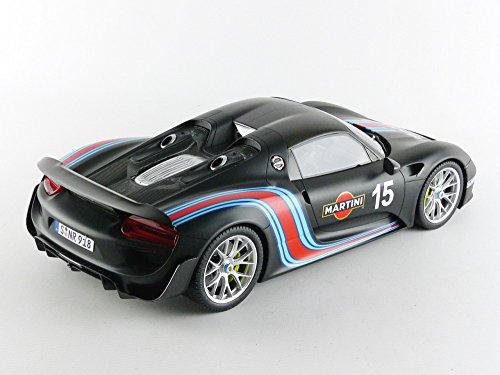 GT Spirit 1/12 Scale Resin - ZM084 Porsche 918 Spyder Martini Matt Black