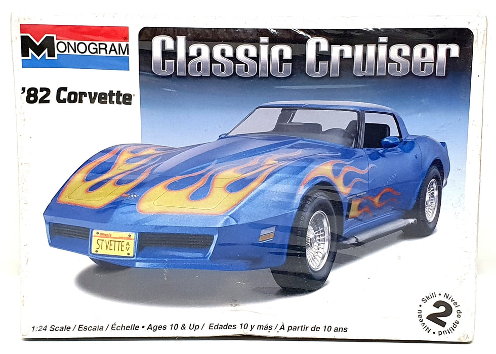 Monogram 1/24 Scale Unbuilt Model Kit 85-0885 - 1982 Chevrolet Corvette