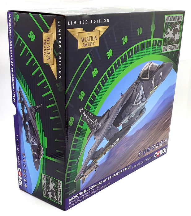 Corgi 1/48 Scale AA29303 - McDonnell Douglas AV-88 Harrier Plus "Black Sheep"