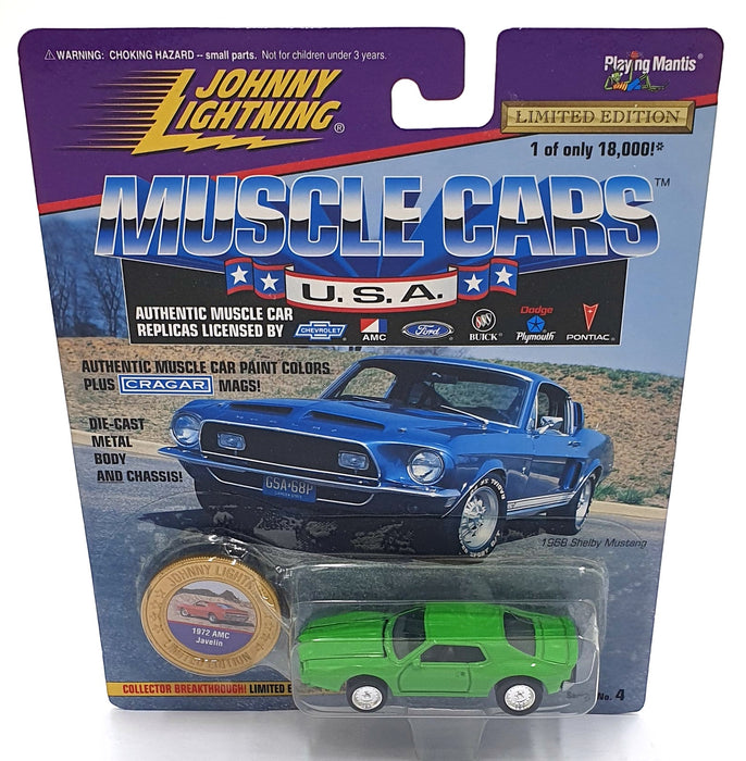 Johnny Lightning 1/64 Scale 202-04 Muscle Cars USA 1972 AMC Javelin - B. Green