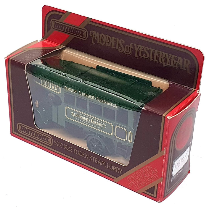 Matchbox Appx 11cm Long Diecast MB10K - 1922 Foden Steam Bus REWORKED