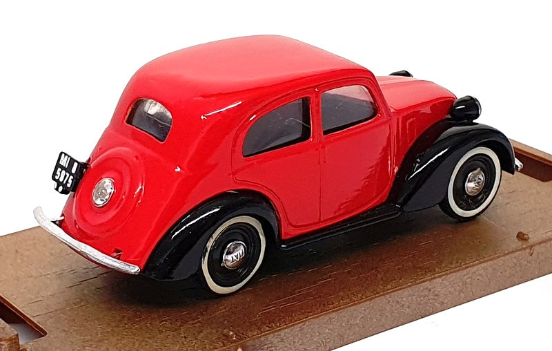 Brumm 1/43 Scale R31 - 1937-39 Fiat 508C Berlina 1100 - Red/Black