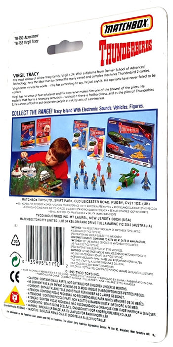 Matchbox Appx 9cm Tall Action Figure TB-752 - Thunderbirds Virgil Tracy