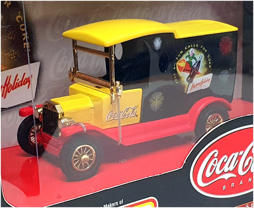 Matchbox 9cm Long Diecast 92467 - 1912 Ford Model T Independence Day Coca Cola