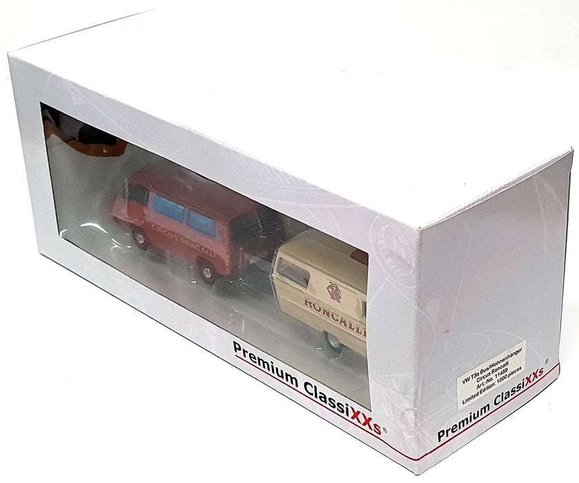 Premium ClassiXXS 1/43 Scale 11459 - VW T3a Bus & Caravan Roncalli Circus